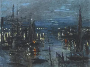 The Port of Le Havre, Night Effect; Le Port de Havre, effet du Nuit, 1873 (oil on canvas) The Port of Le Havre, Night Effect; Le Port de Havre, effet du Nuit, 1873 (oil on canvas)