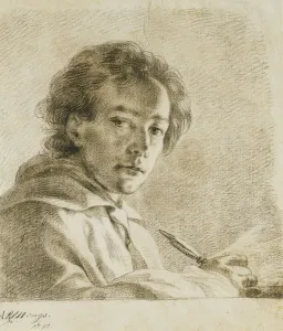 Portrait of the Artist, 1750 (black chalk on paper) Portrait of the Artist, 1750 (black chalk on paper)