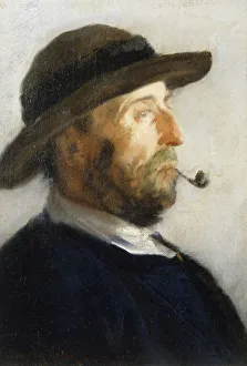 Portrait of an Artist, 1884 (oil on canvas laid on board) Portrait of an Artist, 1884 (oil on canvas laid on board)