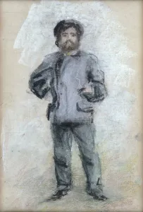 Portrait of Claude Monet (1840-1926) Standing, 1875 (pastel on paper) Portrait of Claude Monet (1840-1926) Standing, 1875 (pastel on paper)