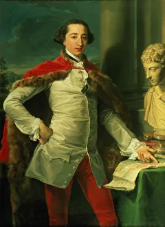 Portrait of a Gentleman, standing three-quarter length, Wearing a White Waistcoat Portrait of a Gentleman, standing three-quarter length, Wearing a White Waistcoat