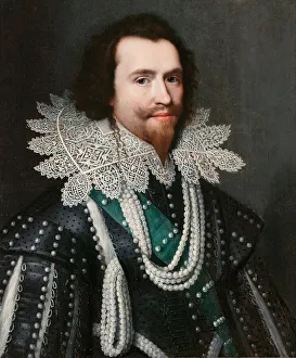 'Portrait de George Villiers (1592-1628) duc de Buckingham' (George Villiers) 'Portrait de George Villiers (1592-1628) duc de Buckingham' (George Villiers)
