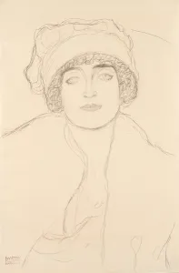 Portrait in a Hat, 1917-118 (pencil on paper) Portrait in a Hat, 1917-118 (pencil on paper)