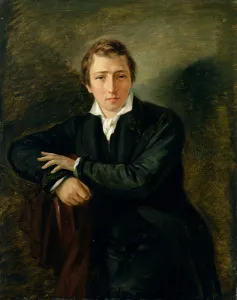 Portrait of Heinrich Heine (1797-1856) 1831 (oil on paper on canvas) Portrait of Heinrich Heine (1797-1856) 1831 (oil on paper on canvas)