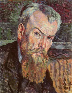 Portrait of Henri Edmond Cross (1856-1910) 1898 (oil on canvas) (detail) (see 140248) Portrait of Henri Edmond Cross (1856-1910) 1898 (oil on canvas) (detail) (see 140248)
