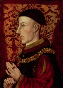 Portrait of Henry V (1387-1422) (oil on panel) (see 106922) Portrait of Henry V (1387-1422) (oil on panel) (see 106922)
