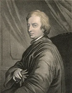 Portrait of John Dryden (1631-1700) engraved by Charles Edward Wagstaff (b.1808) pub Portrait of John Dryden (1631-1700) engraved by Charles Edward Wagstaff (b.1808) pub
