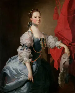 Portrait of a Lady in a Blue Gown (oil on canvas) Portrait of a Lady in a Blue Gown (oil on canvas)