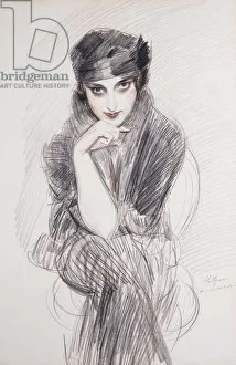 Portrait of a Lady, possibly Madam Van Cleef (nee Lopez Penna Hebe), (black Portrait of a Lady, possibly Madam Van Cleef (nee Lopez Penna Hebe), (black
