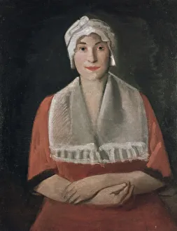 Portrait of a Lady in a White Cap, 1926 (oil on canvas) Portrait of a Lady in a White Cap, 1926 (oil on canvas)