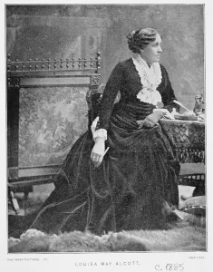 Portrait of Louisa May Alcott (1832-88) c.1885 (litho) Portrait of Louisa May Alcott (1832-88) c.1885 (litho)