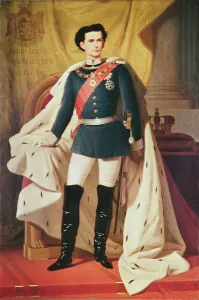 Portrait of Ludwig II (1845-86)of Bavaria in uniform, 1865 (oil on canvas) Portrait of Ludwig II (1845-86)of Bavaria in uniform, 1865 (oil on canvas)