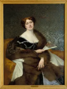 Portrait of Madame Alexandre Dumas Son nee Nadia Knorring Painting by Jules Lefebvre Portrait of Madame Alexandre Dumas Son nee Nadia Knorring Painting by Jules Lefebvre