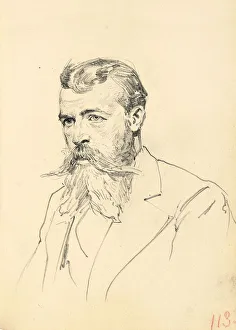 Portrait of a Man with Moustache and Beard, c. 1872-1875 (pencil on paper) Portrait of a Man with Moustache and Beard, c. 1872-1875 (pencil on paper)