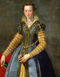 Portrait of Maria (Marie) de Medici (1540-1557) - Allori Portrait of Maria (Marie) de Medici (1540-1557) - Allori