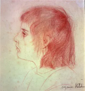 Portrait of Maurice Utrillo as a Child, c.1888-90 (red chalk on paper) Portrait of Maurice Utrillo as a Child, c.1888-90 (red chalk on paper)