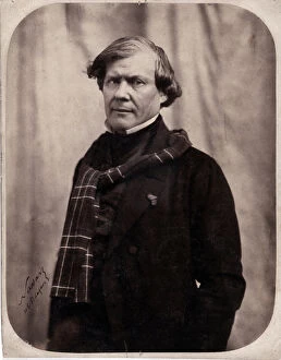 Albumine Print Collection: Portrait of Paul Lacroix dit P. L. Jacob bibliophile (1806-1884), 1850. Dim: 18x23cm