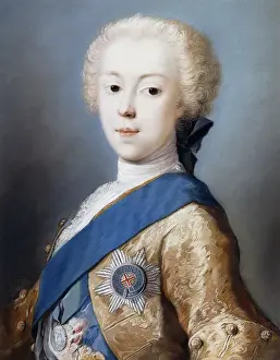 Portrait of Prince Charles Edward Stuart, bust-length, in profile to the left, (pastel) Portrait of Prince Charles Edward Stuart, bust-length, in profile to the left, (pastel)