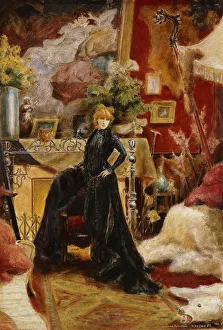 Portrait of Sarah Bernhardt, 1889 (oil on panel) Portrait of Sarah Bernhardt, 1889 (oil on panel)