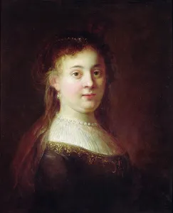 Portrait of Saskia van Uylenburch, c.1633 (oil on canvas) Portrait of Saskia van Uylenburch, c.1633 (oil on canvas)