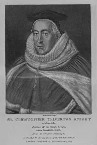 Portrait of Sir Christopher Yelverton, from 'Characters Illustrious in British Portraits' Portrait of Sir Christopher Yelverton, from 'Characters Illustrious in British Portraits'