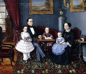 Portrait of a Young Family, 1855 (oil on canvas) Portrait of a Young Family, 1855 (oil on canvas)