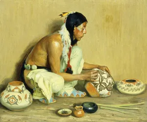 The Pottery Maker, (oil on canvas) The Pottery Maker, (oil on canvas)