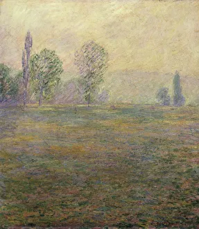 Prairie a Giverny. Peinture de Claude MONET (1840-1926), 1888. Huile sur toile Prairie a Giverny. Peinture de Claude MONET (1840-1926), 1888. Huile sur toile