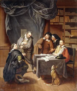 The Preparation of Wedding Contracts, (oil on canvas) The Preparation of Wedding Contracts, (oil on canvas)