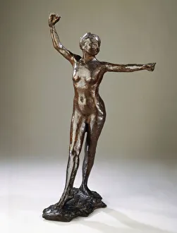 Preperation for the Dance, the right foot forward, (bronze with brown patina) Preperation for the Dance, the right foot forward, (bronze with brown patina)
