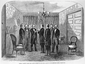 President Johnson (1808-75) taking Oath of Office, from Frank Leslie's Illustrated Newspaper President Johnson (1808-75) taking Oath of Office, from Frank Leslie's Illustrated Newspaper