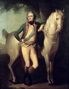 Prince Josef Anton Poniatowski (1763-1813) by his horse, (oil on canvas) Prince Josef Anton Poniatowski (1763-1813) by his horse, (oil on canvas)