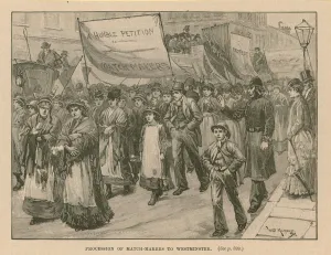 Procession of match-makers to Westminster (engraving) Procession of match-makers to Westminster (engraving)