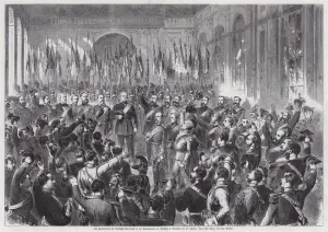 Proclamation of King Wilhelm I of Prussia as Emperor of Germany, Hall of Mirrors Proclamation of King Wilhelm I of Prussia as Emperor of Germany, Hall of Mirrors