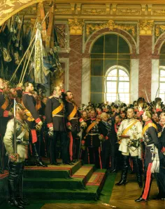 The Proclamation of Wilhelm as Kaiser of the new German Reich, in the Hall of Mirrors The Proclamation of Wilhelm as Kaiser of the new German Reich, in the Hall of Mirrors