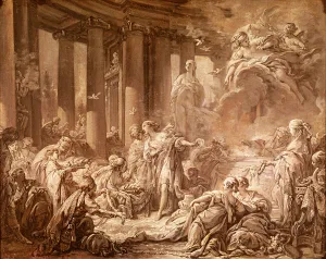 Psyche Receiving the Divine Honors (preparatory study), c Psyche Receiving the Divine Honors (preparatory study), c