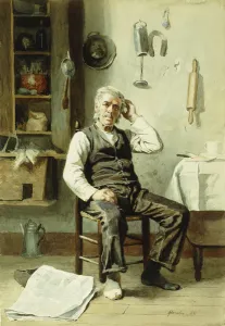 Puzzled, 1881 (watercolour on paper) Puzzled, 1881 (watercolour on paper)