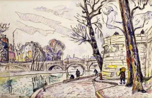 Quai de Seine, (watercolour and pencil on paper) Quai de Seine, (watercolour and pencil on paper)
