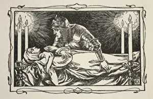 Found the Queen Dead, illustration from Stories of King Arthur Found the Queen Dead, illustration from Stories of King Arthur