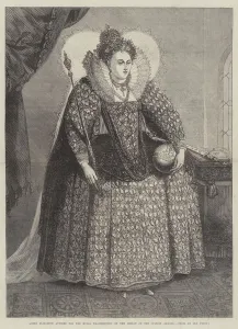 Queen Elizabeth attired for the Royal Thanksgiving on the Defeat of the Spanish Armada Queen Elizabeth attired for the Royal Thanksgiving on the Defeat of the Spanish Armada