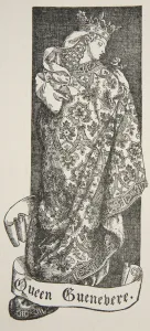 Queen Guenevere, illustration from Stories of King Arthur and the Round Table' Queen Guenevere, illustration from Stories of King Arthur and the Round Table'