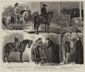 The Queen's Visit to the Wild West Show at West Brompton (engraving) The Queen's Visit to the Wild West Show at West Brompton (engraving)