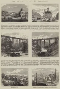 The Railway Jubilee at Darlington (engraving) The Railway Jubilee at Darlington (engraving)