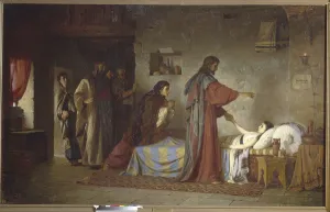 The Raising of Jairus daughter, 1871 (oil on canvas) The Raising of Jairus daughter, 1871 (oil on canvas)