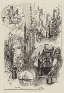 Rambling Sketches, Rouen, Normandy (engraving) Rambling Sketches, Rouen, Normandy (engraving)
