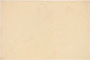 Reclining Nudes; Aufgestutzt Liegende, links Wiederholung Reclining Nudes; Aufgestutzt Liegende, links Wiederholung