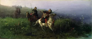 On Reconnaissance, 1876 (oil on canvas) On Reconnaissance, 1876 (oil on canvas)