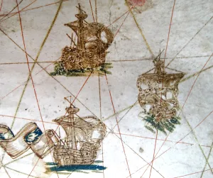 Renaissance map of Europe, Jacopo Russo (after) 1528 Renaissance map of Europe, Jacopo Russo (after) 1528