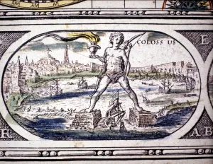 Representation of the Seven Wonders of Antiquite: the Colossus of Rhodes Representation of the Seven Wonders of Antiquite: the Colossus of Rhodes
