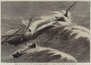 Rescue of Eleven Persons from the Ship Alarm of Belfast by a Lifeboat in Ballycotton Bay Rescue of Eleven Persons from the Ship Alarm of Belfast by a Lifeboat in Ballycotton Bay